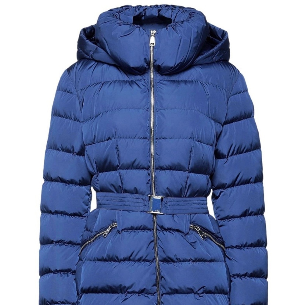NWT ADD Down Women's Slim Down Puffer Jacket Royal Blue Sz 2